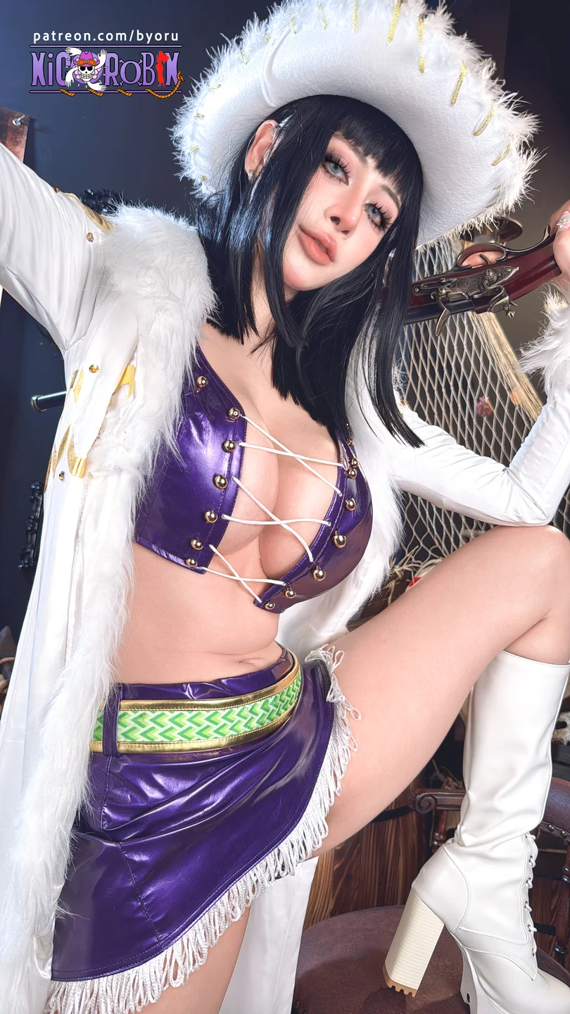 Byoru - 海贼王 妮可·罗宾 [83P,30V-3.38GB] tg@simisebaisi 【丝足阁】006.webp